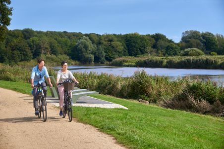 Rdfahrer an der Stör